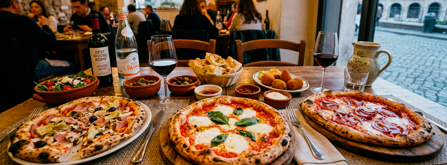 Authentic Roman dinners with a view